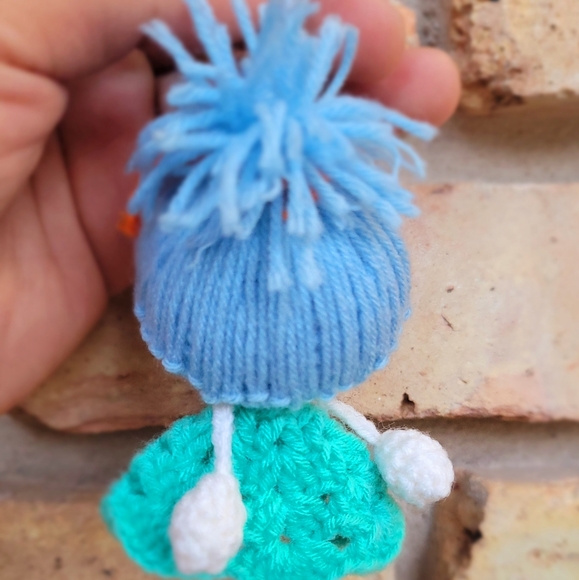 Kawaii Mini Doll Keychain Handmade | Crochet Keychain - Picture 4 of 5